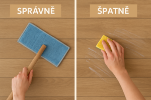 Jak správně čistit dřevěné podlahy a nábytek?