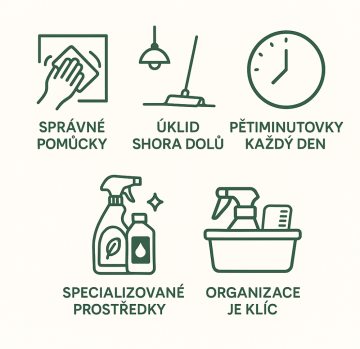 Profesionální triky pro úklid bez námahy